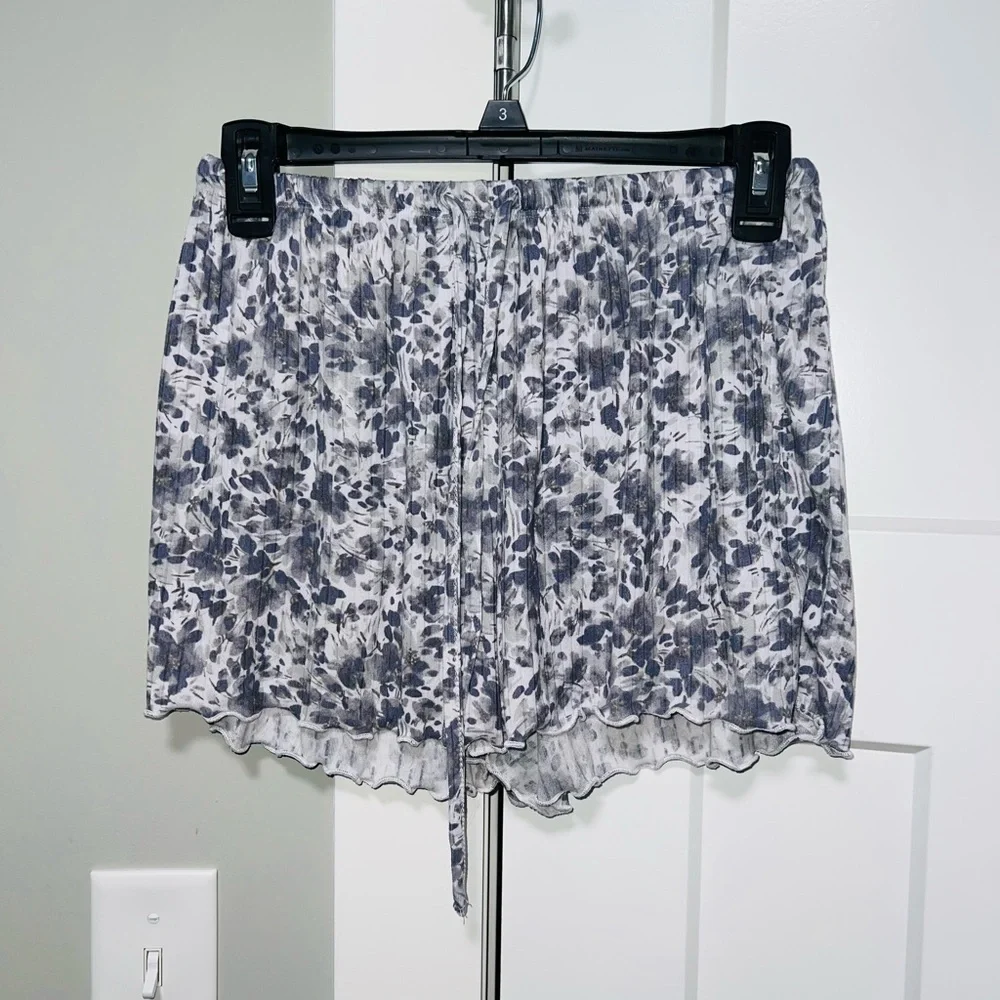 Tahari Blue and White Floral Pajama Set